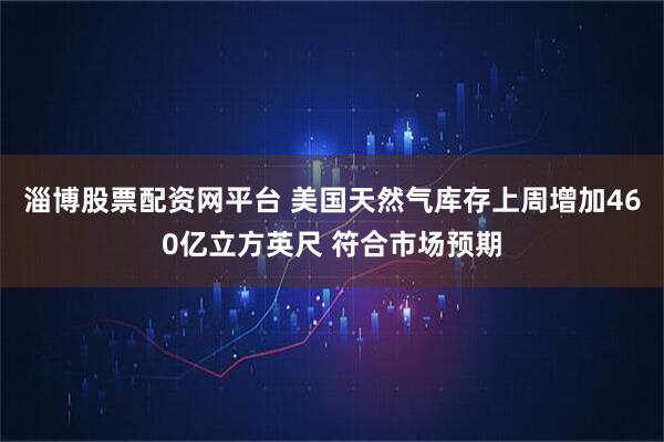 淄博股票配资网平台 美国天然气库存上周增加460亿立方英尺 符合市场预期