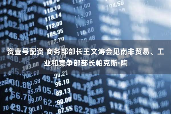 资壹号配资 商务部部长王文涛会见南非贸易、工业和竞争部部长帕克斯·陶